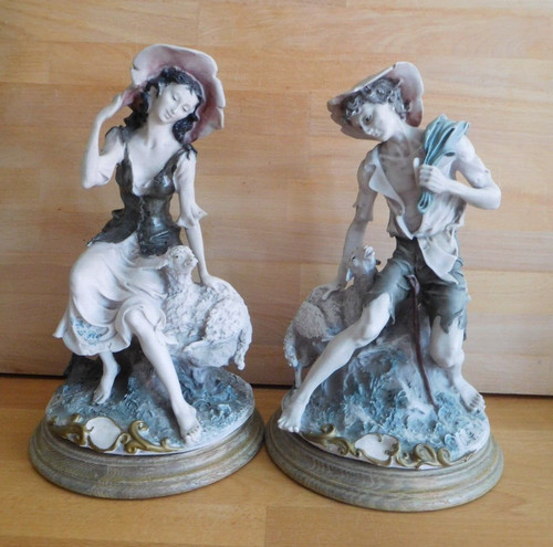 Pair capodimonte guiseppe - pair,